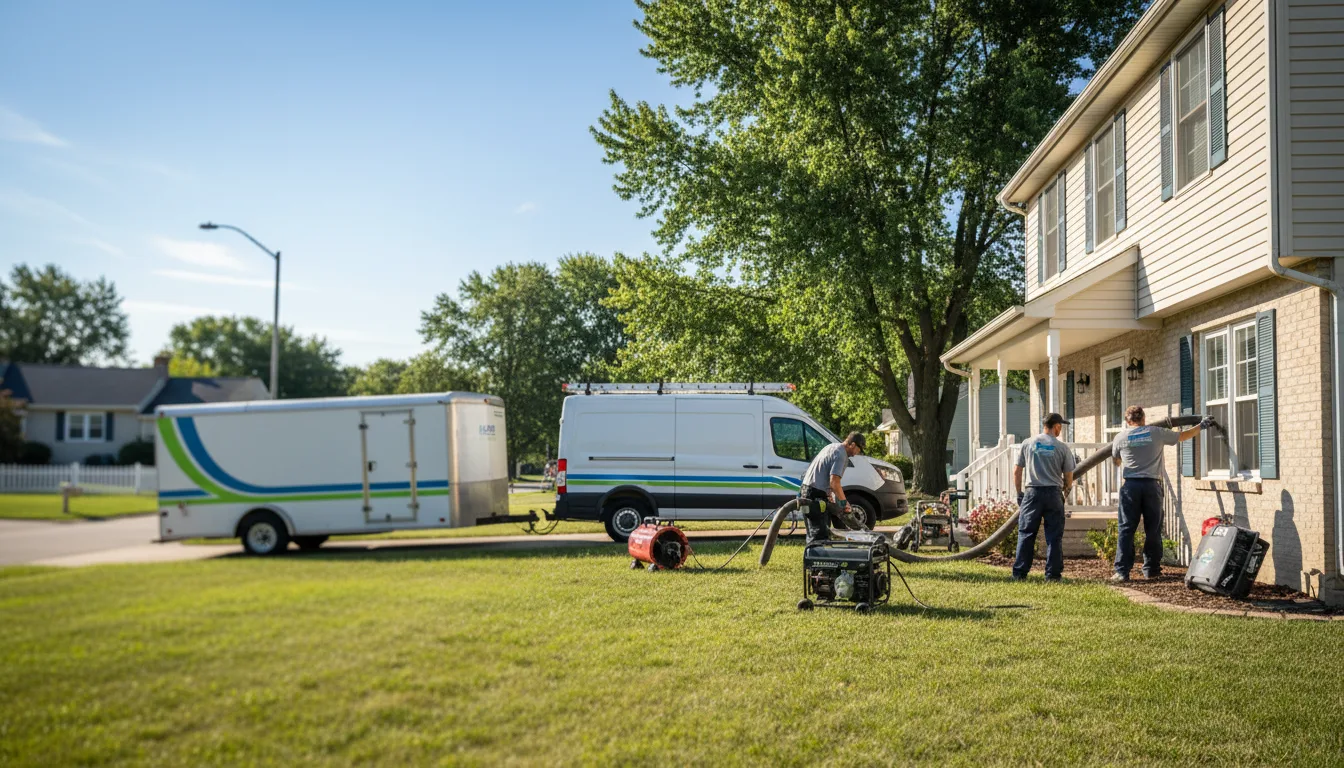 Flooded Basement Restoration And Cleanup With Repair in Delafield, WI near me